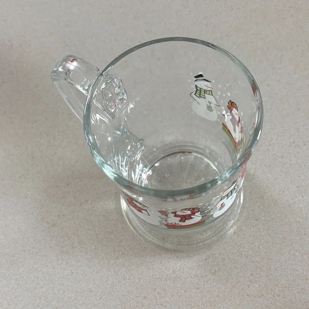 Pier 1 Imports — Snowman Glass Mug ☃️
